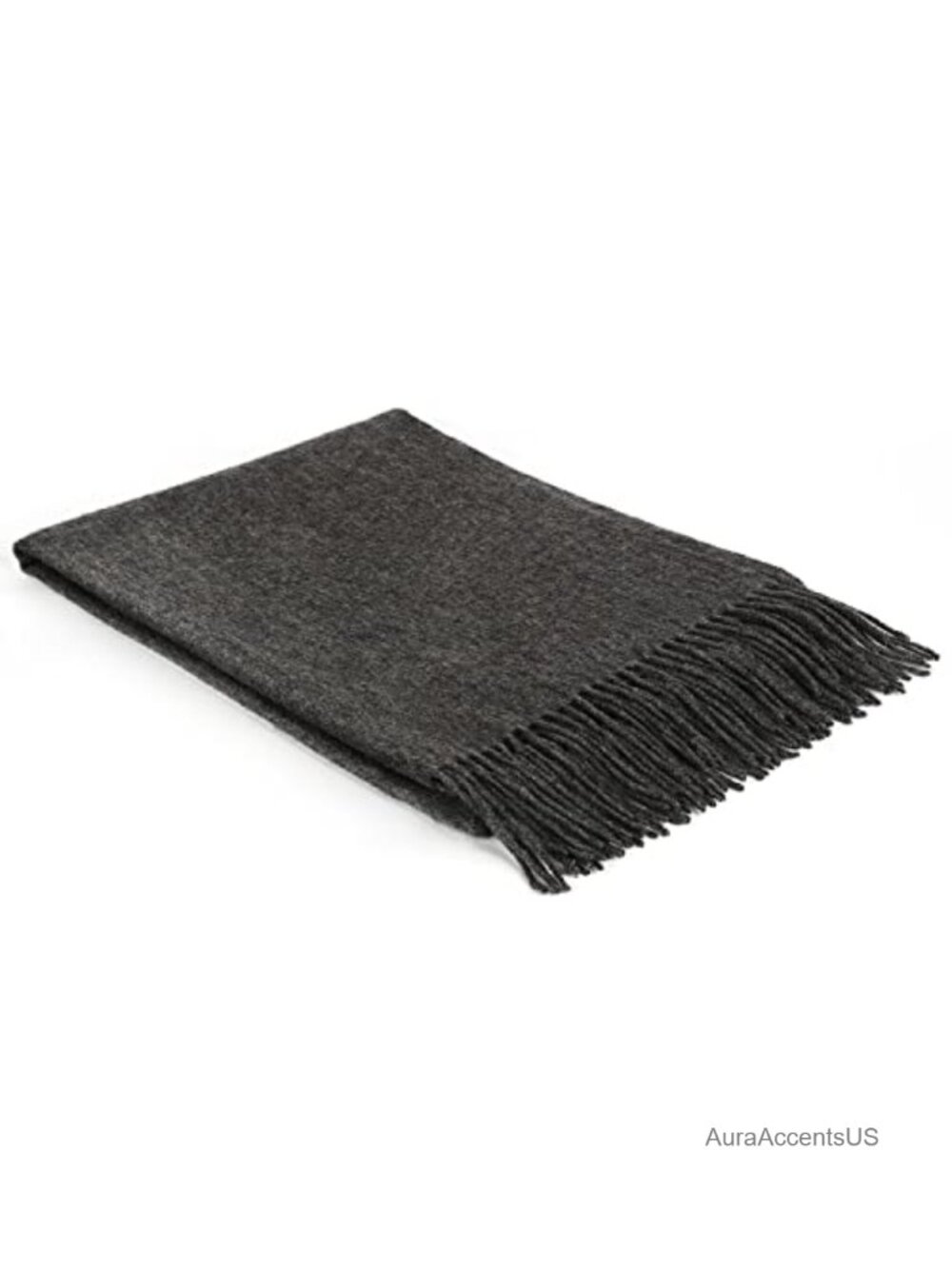 100% Pure Cashmere Oversized Winter Wrap Scarf with Fringe